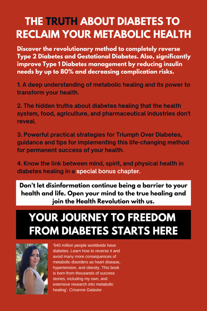 Triumph over Diabetes Forever - Back Cover